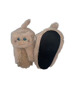 Тапочки кигуруми Котики бежевый 8-10 лет 19-20,5 см