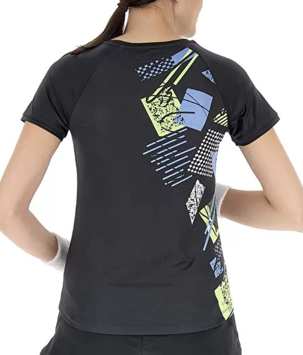 Женская теннисная футболка Lotto Tech и D5 Tee - all black