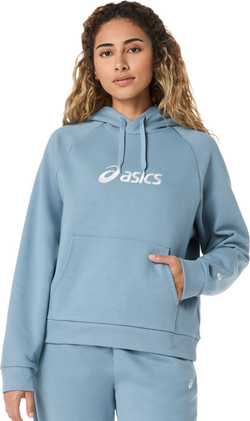 Женская теннисная куртка Asics Logo Fleece Pullover - saba blue