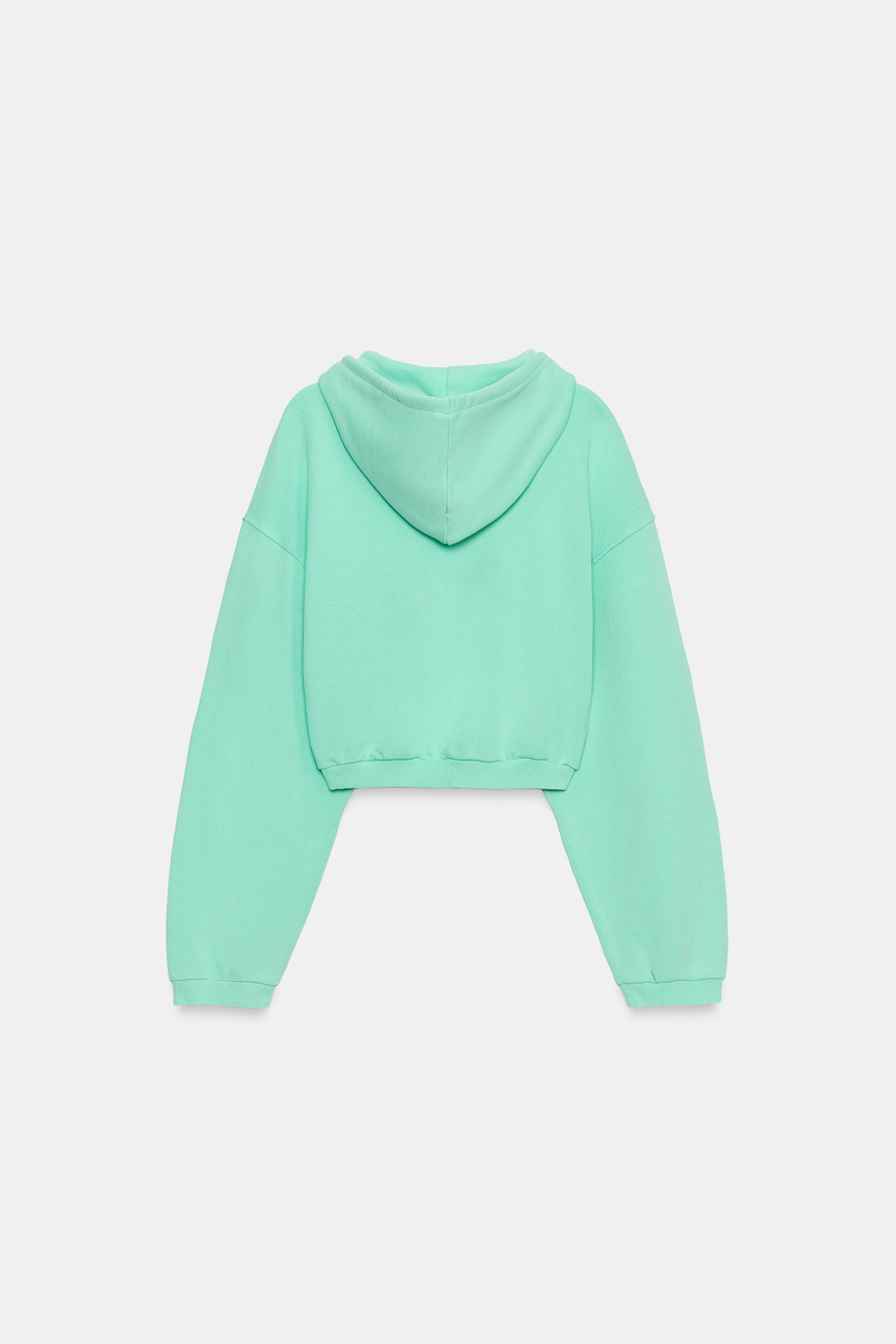 УКОРОЧЕННАЯ ТОЛСТОВКА ФЛУОРЕСЦЕНТНОГО ЦВЕТА — ZARA