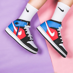 Jordan 1 Mid Tri Color Ribbons GS
