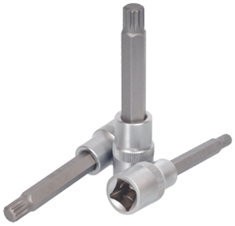 Головка с вставкой Spline 1/2" М12 L=100 мм