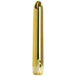 Золотистый вибратор CLASSIC GOLD MEDIUM - 18 см. (Цвет: золото)