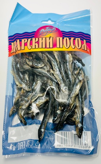 Корюшка европейская снеток вяленая «Царский посол» Рыбаков, 80 г