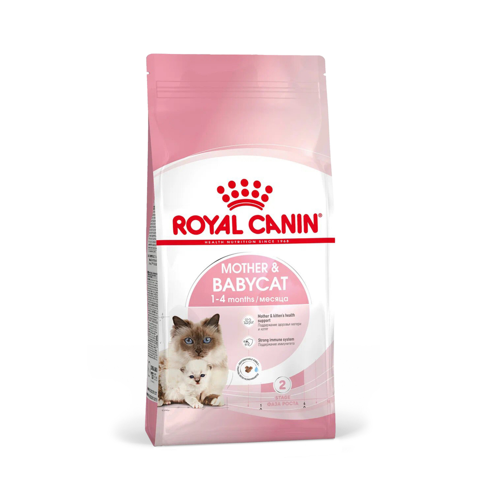 Royal Canin Mother&Babycat Корм сухой для котят в период первой фазы роста и отъема, беременных и кормящих кошек - 2 кг