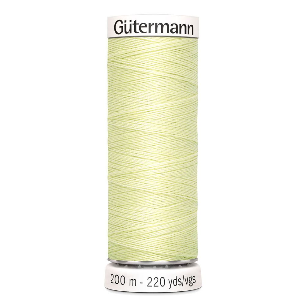 Нитки универсальные Gutermann Sew-all 100 (200 метров), 5 кат. | 292 бледно-лимонный