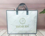 Комплект постельного белья с одеялом Boris Сатин, Евро, Светло-серый