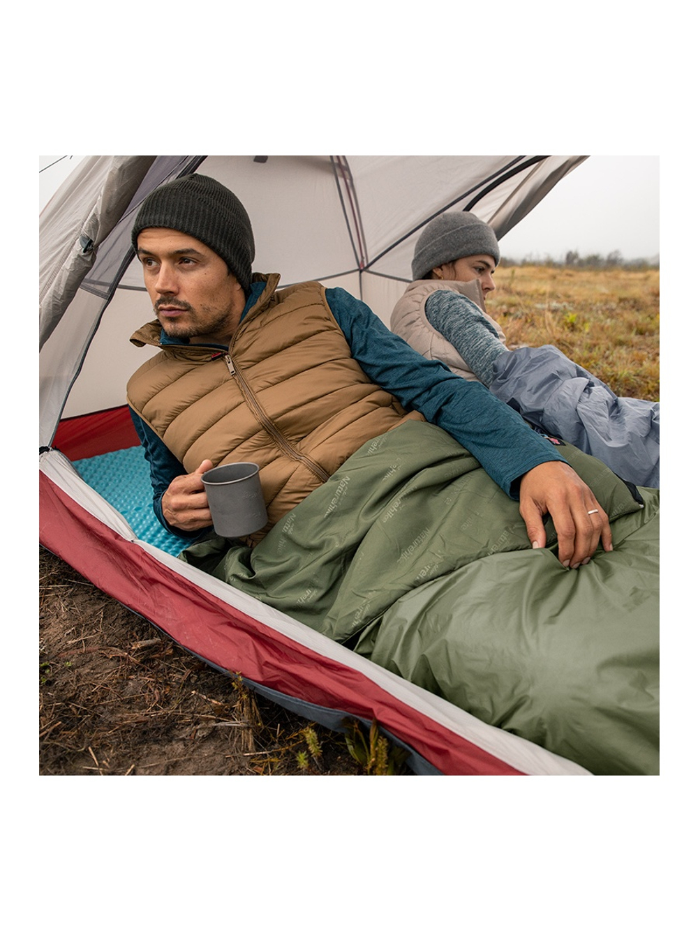 Мешок спальный Naturehike LW180, 205х85 см, (ТК: +15C), зеленый