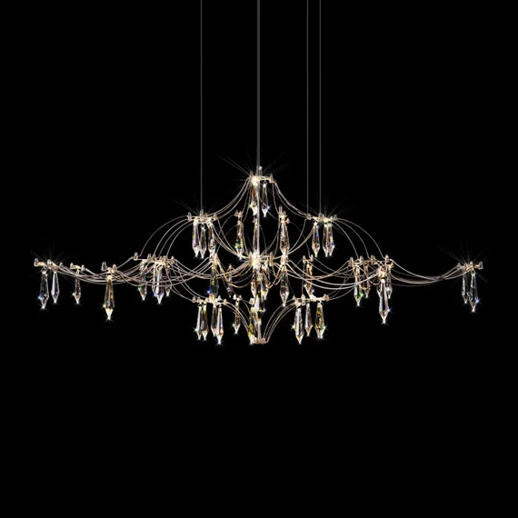 Подвесная люстра Mira 10587/1000 Silver Asfour Loft It