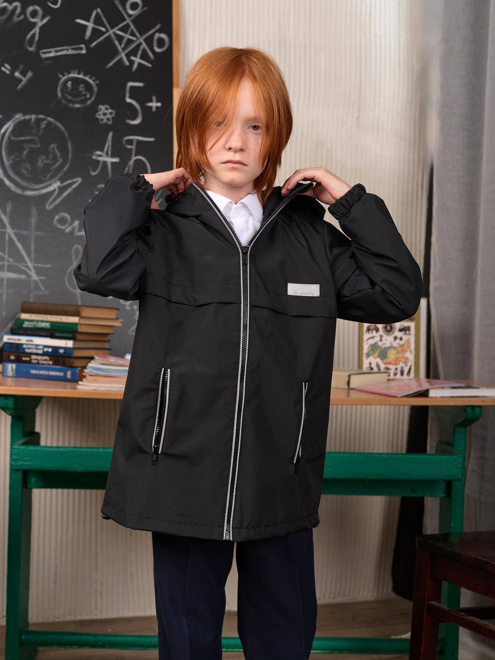 Ветровка детская  SCHOOL черный