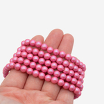 Жемчуг Майорка, оттенок "Hot Pink", шар 6мм, перламутрово-сатиновое улучшенное покрытие