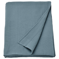 IKEA INDIRA  (ИКЕА ИНДИРА)  -  Покрывало - тёмное серо-синее 150x250 см