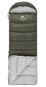 Мешок спальный Naturehike U350, (190х30)х75 см, (левый) (ТК: +1C), темно-зеленый