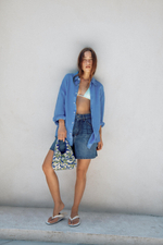 ДЕНИМОВЫЕ ШОРТЫ С ВЫСОКОЙ ПОСАДКОЙ — ZW COLLECTION — ZARA