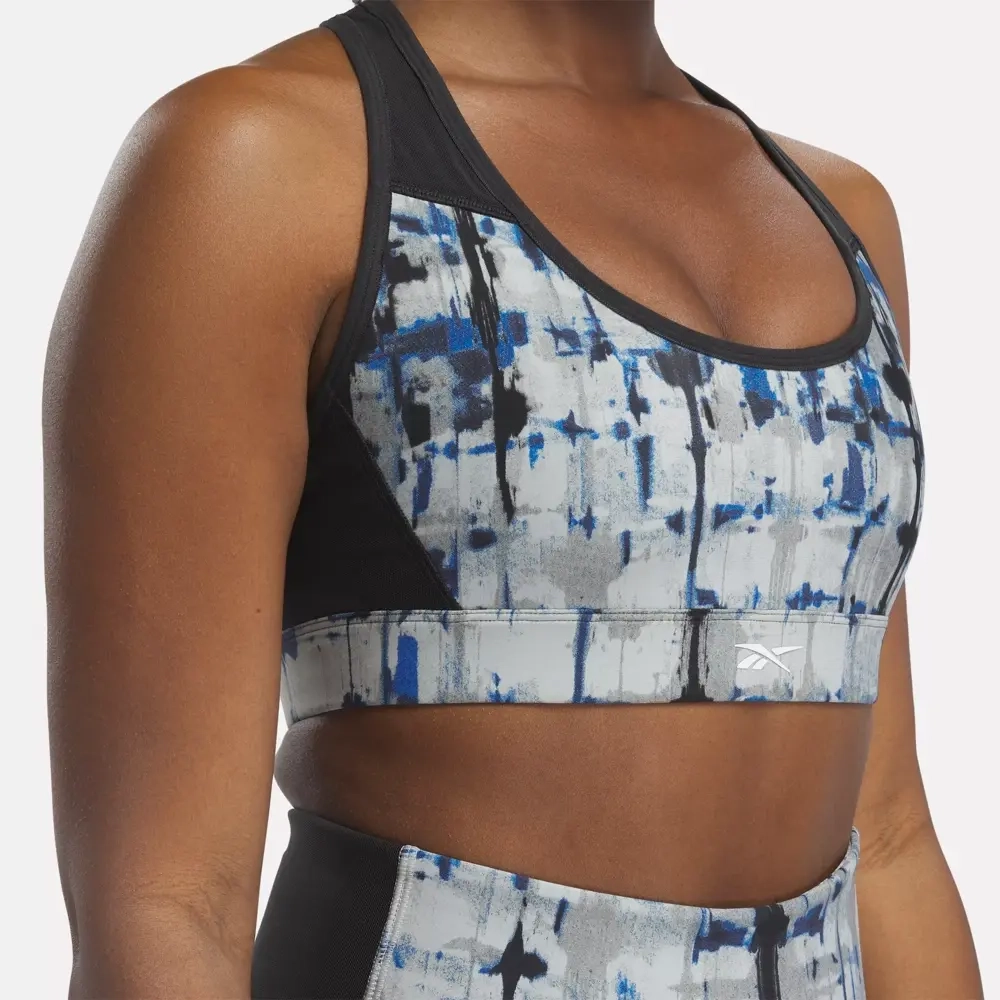 Топ спортивный женский Reebok Lux Perform Racer Bra-AOP
