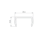 Экран ARH-WIDE-B-H20-2000 Square Frost-PM (Arlight, Пластик)