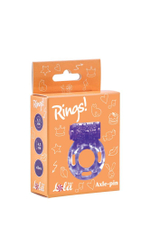 Фиолетовое эрекционное кольцо с вибрацией Rings Axle-pin