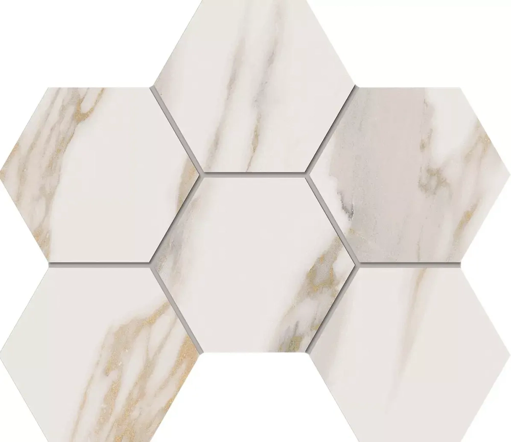 Estima Miramare White Hexagon 25x28.5