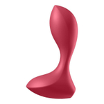 Красный вибромассажёр простаты Satisfyer Backdoor Lover - 14 см. (Цвет: красный)