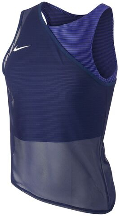 Женский топ теннисный Nike Dri-Fit ADV Slam Tank W - obsidian/white