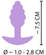 Фиолетовая анальная втулка Mini Butt Plug - 7,5 см. (Цвет: фиолетовый)