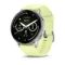 Garmin Venu 4 45 мм серебристые смарт-часы с цитроновым силиконовым ремешком