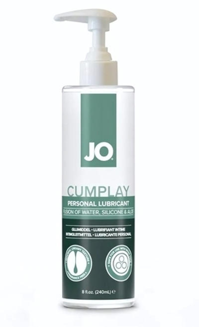 Водно-силиконовый лубрикант JO Cumplay - 240 мл. (Цвет: белый)
