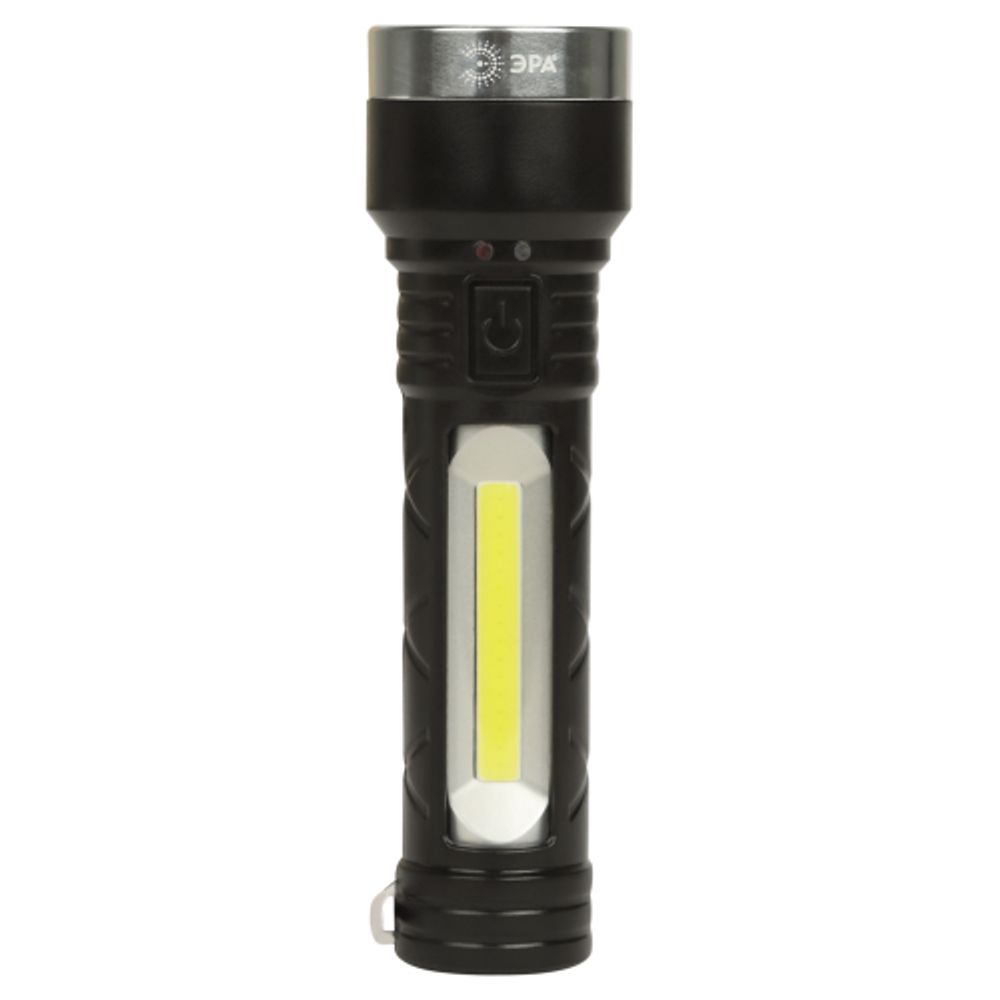 Светодиодный фонарь ЭРА UA-501 универсальный, аккумуляторный, COB+LED, 5 Вт, резина | Универсальные  фонари