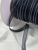 Кант из черной органзы с цепью мониль