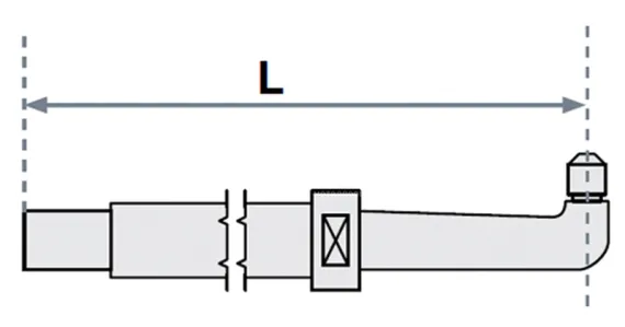 Нижнее плечо прямое Fubag для SG 4-6 O 22×200 мм