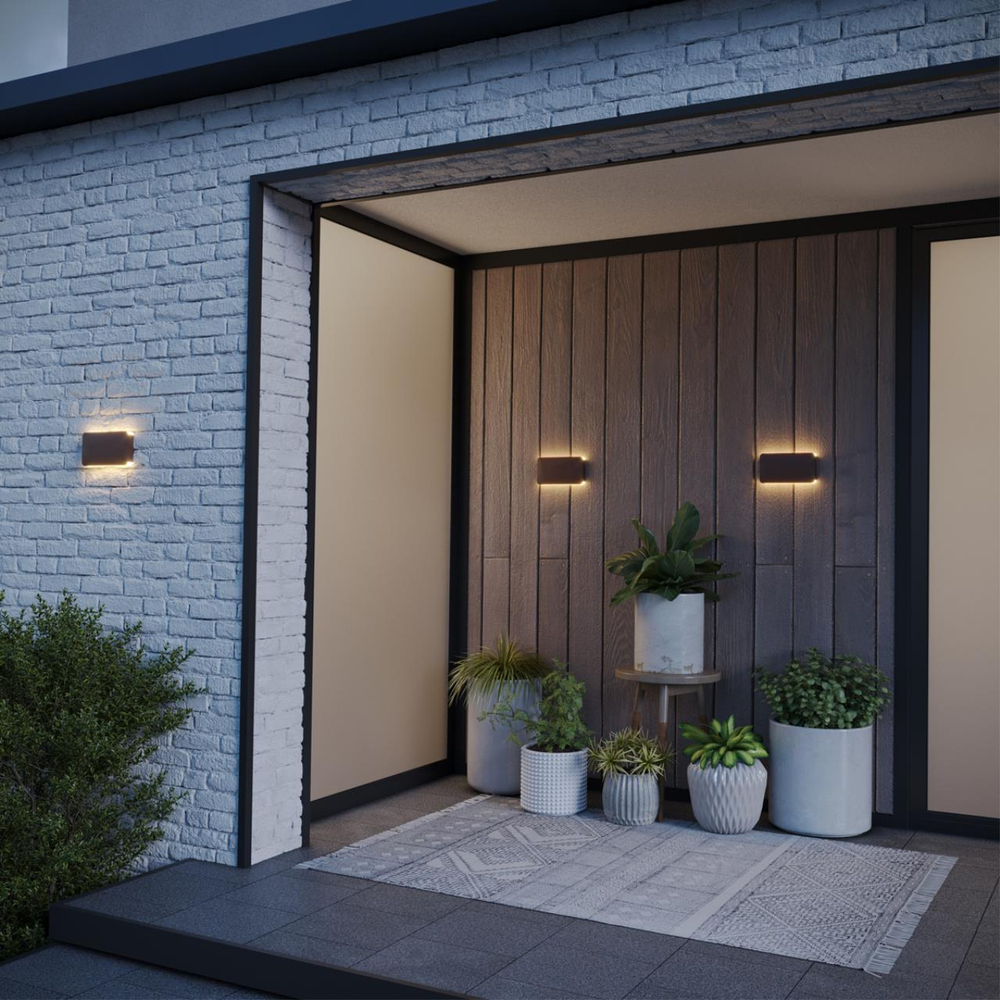 Уличный настенный светодиодный светильник Novotech 359591 STREET NT25 702 IP54 LED 10W 100-240V 3000К\4000К\6000К STRAIT