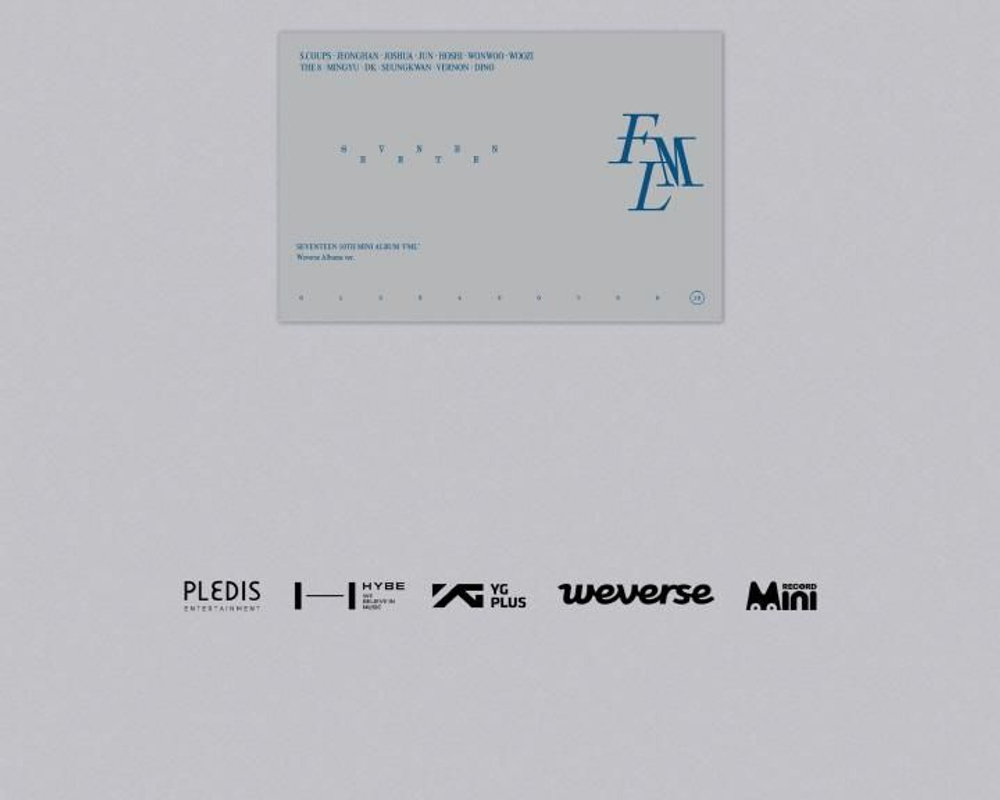 Альбом SEVENTEEN - FML 10th Mini Album WVS ALBUM Version