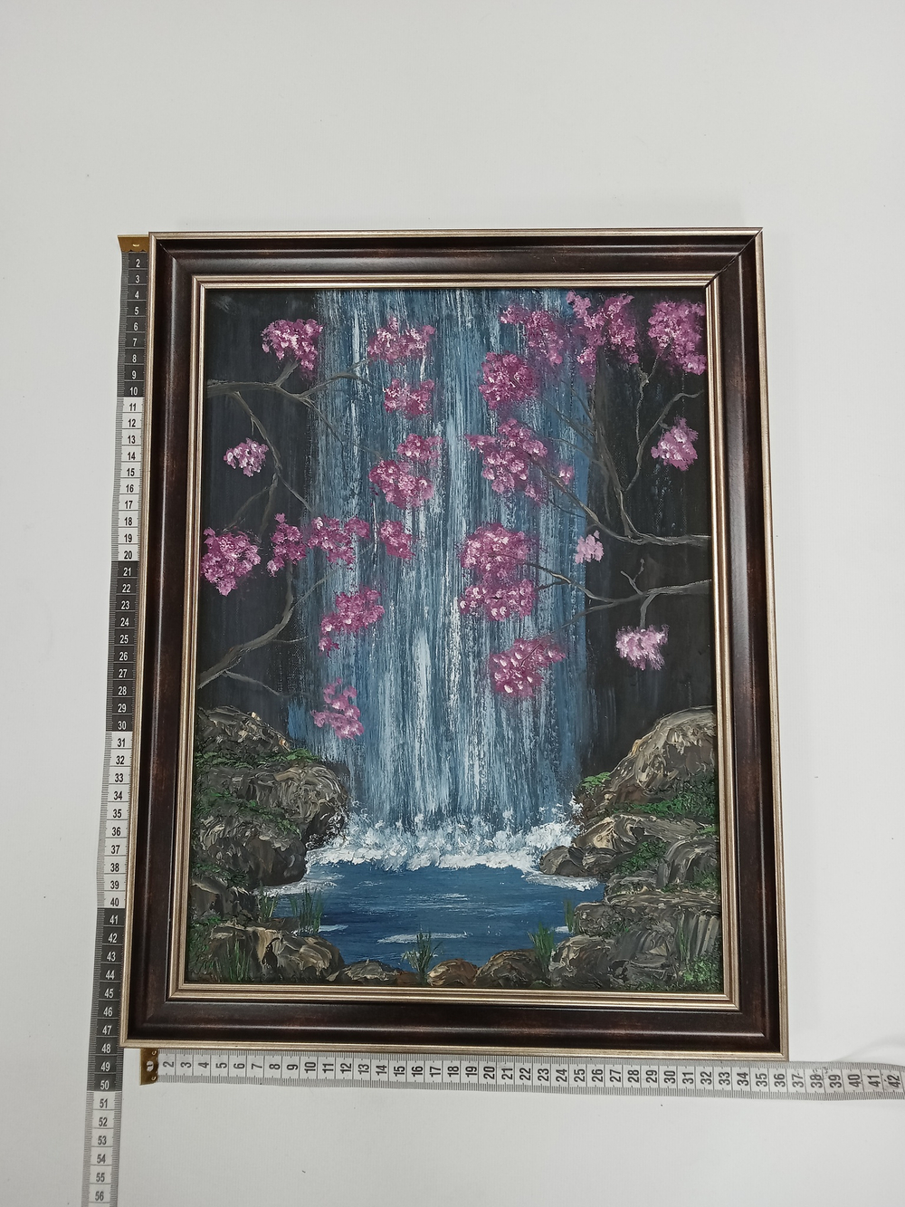 Картина "Сакура". Холст на подрамнике. Кисти. Масло. 48x35 см.Кисти Войтович Н.