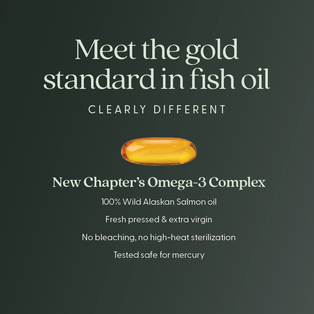 New Chapter, комплекс омега-3, 30 капсул без ГЭКРС