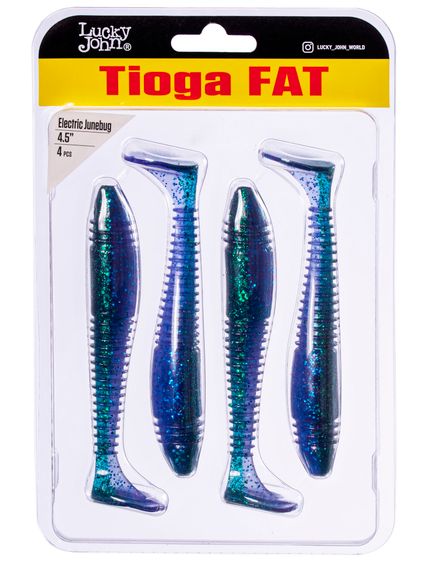 Виброхвосты съедоб. искусст. LJ Pro Series TIOGA FAT 4.5in (11.43)/Z13 4шт.