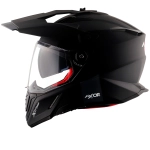 Шлем AXOR X-CROSS DUAL VISOR-E SC, с визором, цвет матовый черный (S)