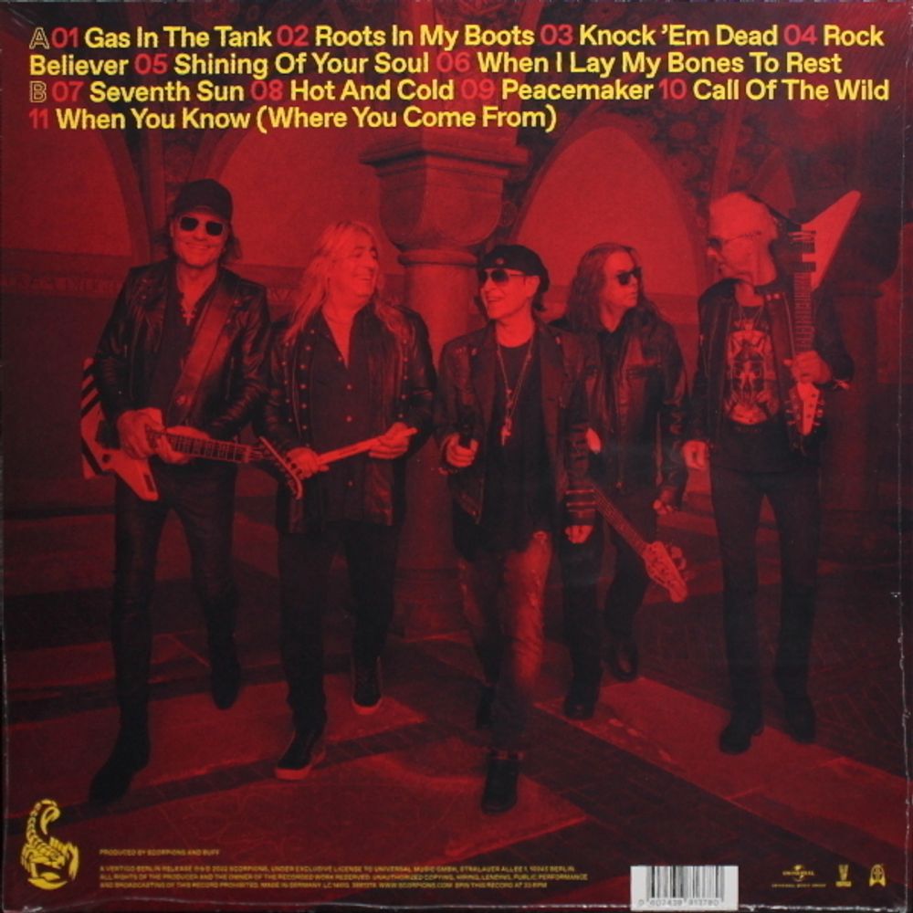 Scorpions. Rock Believer (LP) Скорпионс. НОВЫЙ АЛЬБОМ 2022