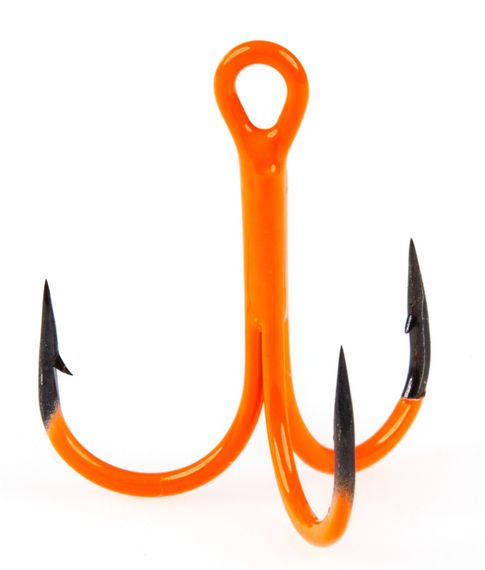 Крючки-тройники Lucky John Orange UV LJH201 разм.002 6 шт.