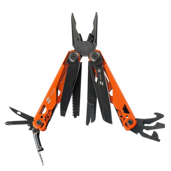 Цена наМультитул Stinger 107 х 19 мм, 19 функций, сталь 440A/420A, оранжевый корпус, нейлоновый чехол