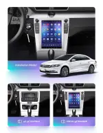 Магнитола для Volkswagen Passat B7 2011-2015, CC (климат) - Teyes TPRO 2 монитор 9.7" QLED в стиле "Тесла" на Android 10, Быстрая, 4G SIM-слот