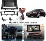 Магнитола для Mazda 6 2002-2007 (вместо верхнего бардачка) - Kuberg SF-9506-B QLed, Android 13, Быстрейшая, CarPlay, SIM-слот