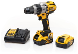 Ударная дрель-шуруповерт DEWALT DCD996P2, 18 В, 2250 об/мин, 38250 уд/мин, с 2 АКБ 5 Ач и ЗУ, в кейсе