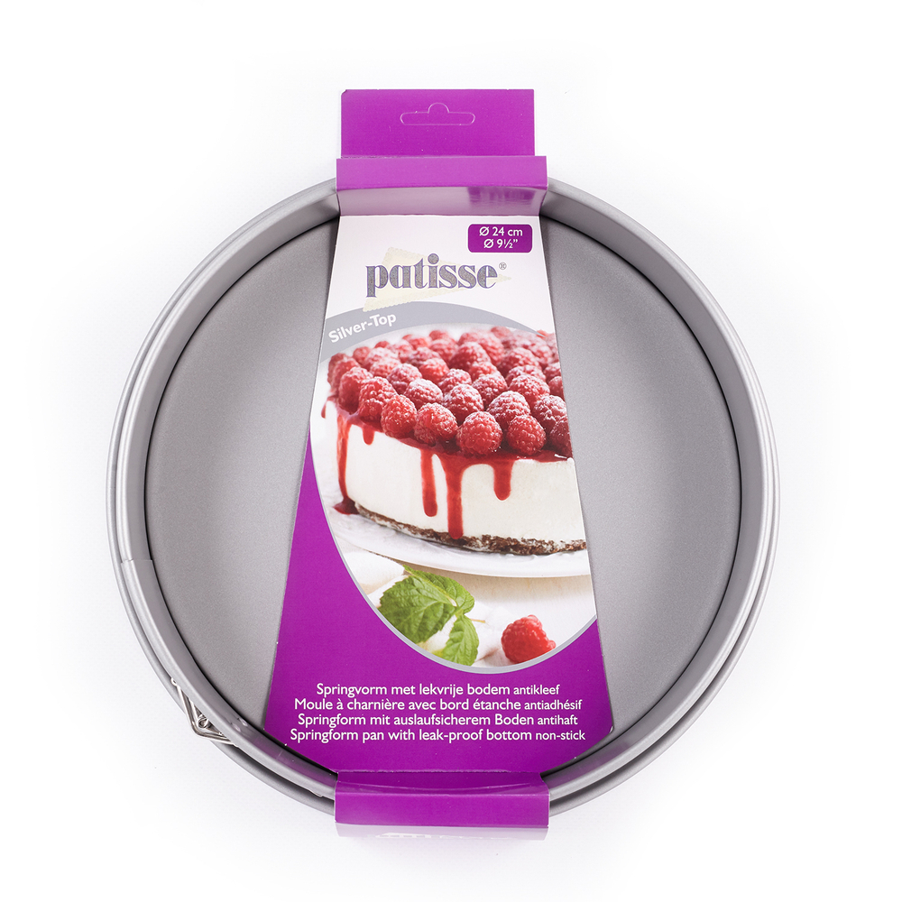 Форма для выпечки разъемная с широким поддоном Patisse Silver 24х7 см