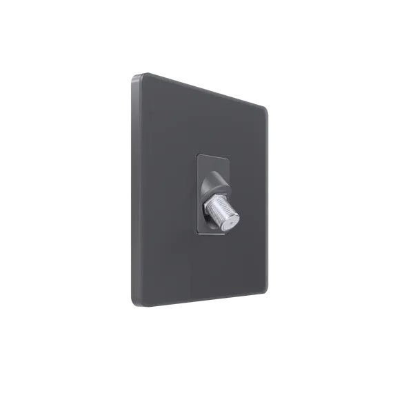 Розетка телевизионная TV/FM/SAT 5-2400Mгц Systeme Electric Infinity Вулканический пепел FSE000798