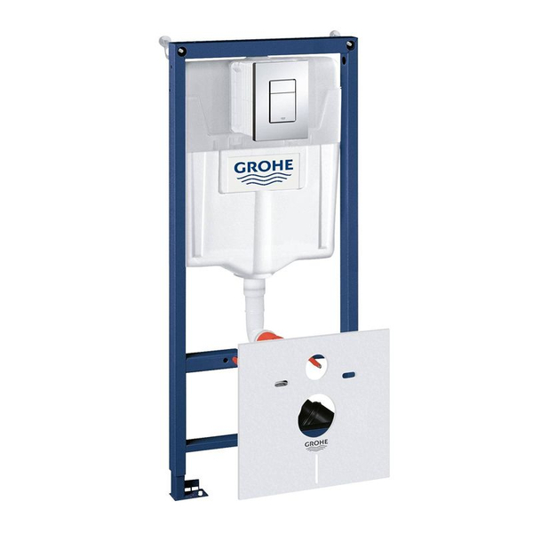 Grohe Rapid SL инсталляция для унитаза 4 в 1, с кнопкой Skate Cosmopolitan