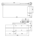 Дверной доводчик ASSA ABLOY DC140