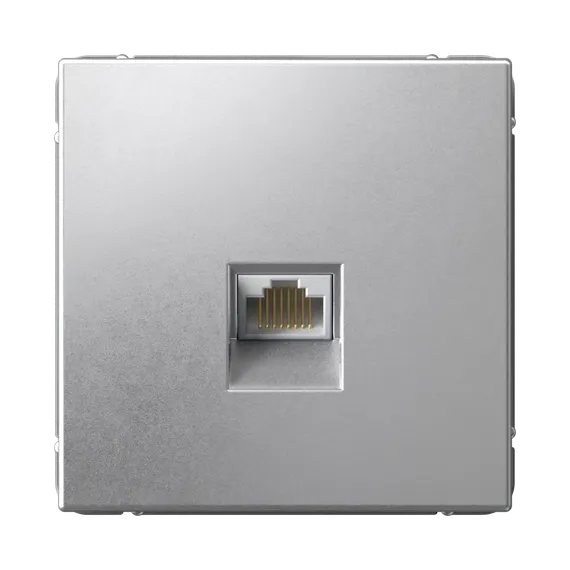 Розетка компьютерная RJ45, кат. Systeme Electric ArtGallery Алюминий GAL000386
