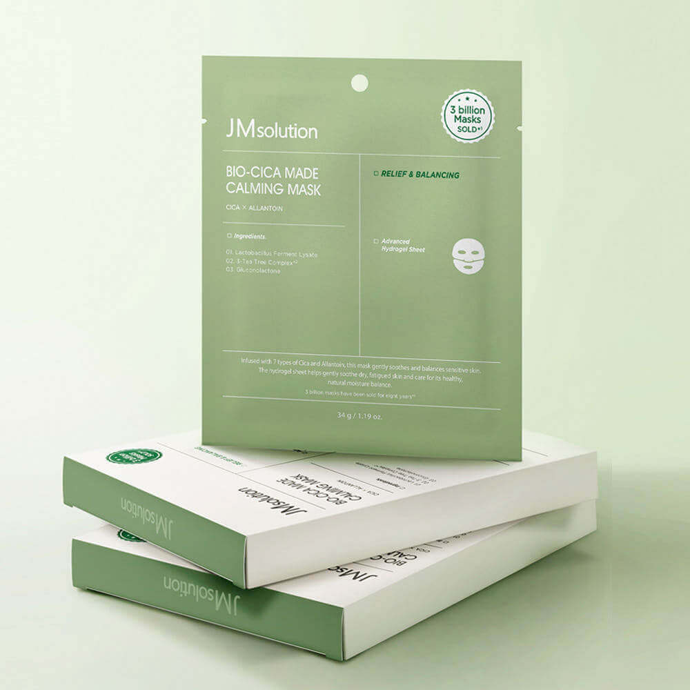JMSolution Mask Calming Made Bio-Cica Маска для лица гидрогелевая БИО с центеллой, 34 гр