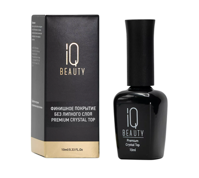 IQ Beauty Premium Crystal Top - Финишное покрытие топ без липкого слоя, 10мл