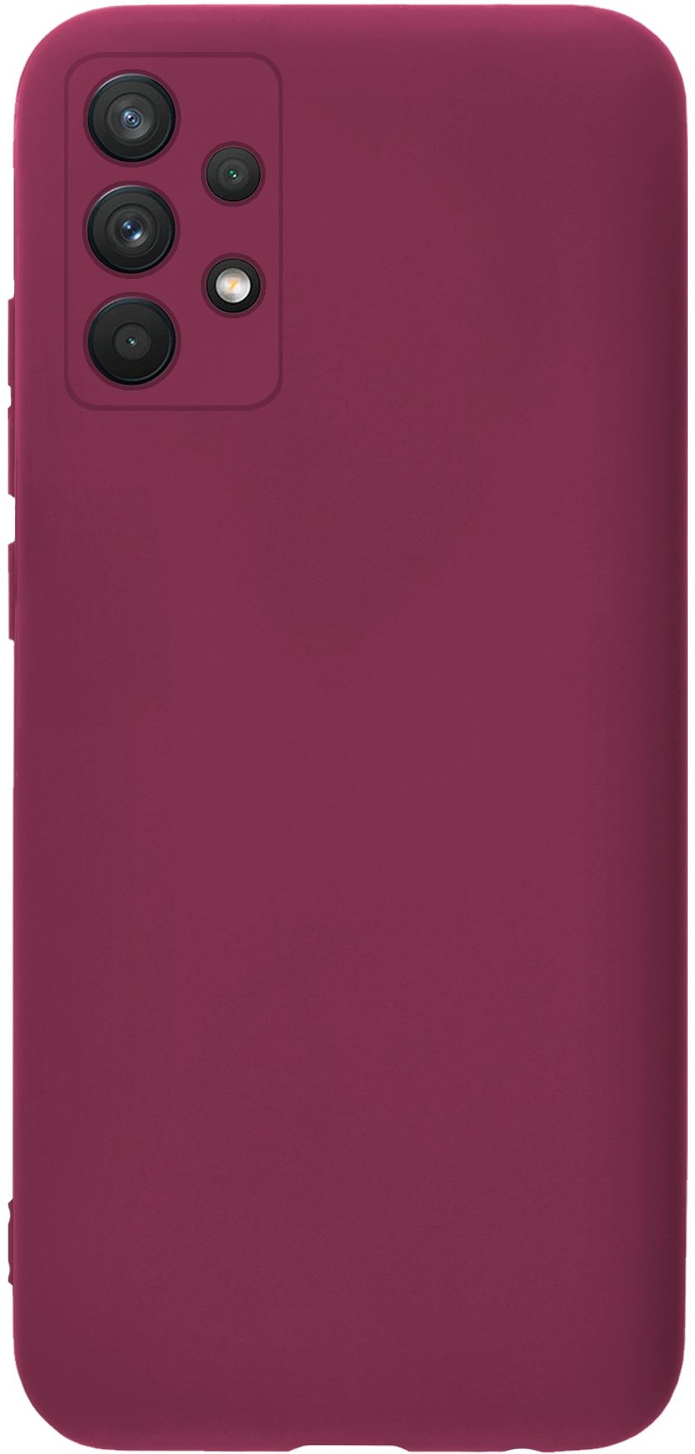 Мягкий Soft Touch чехол из силикона для SAMSUNG GALAXY A32 4G (не 5G!) с бархатной подкладкой
